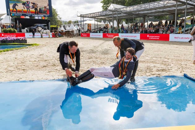 * mit 2 Umläufen (1.55 m) - 2. Umlauf Finalwertung Deutsche Meisterschaften Springreiten 2026 Balve, Reitanlage Schloss Wocklum 07. June 2026 -