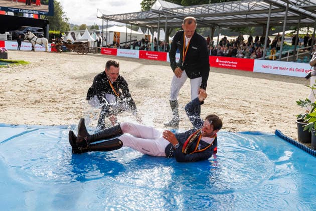 * mit 2 Umläufen (1.55 m) - 2. Umlauf Finalwertung Deutsche Meisterschaften Springreiten 2026 Balve, Reitanlage Schloss Wocklum 07. June 2026 -