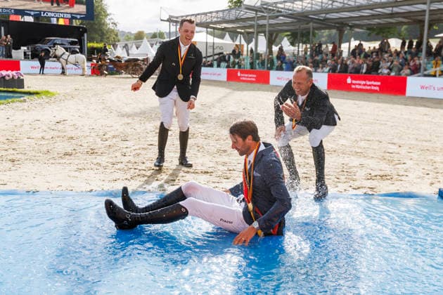 * mit 2 Umläufen (1.55 m) - 2. Umlauf Finalwertung Deutsche Meisterschaften Springreiten 2026 Balve, Reitanlage Schloss Wocklum 07. June 2026 -
