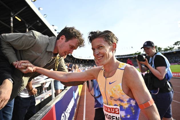 STOCKHOLM, SWEDEN 20260607 Andreas Almgren in the men s 1500 meters at Sunday s Diamond League gala Bauhaus gala at Stockholm Stadium STOCKHOLM SWEDEN x10430x  Copyright: xChristinexOlsson TTx DIAMOND LEAGUE STOCKHOLM 2026