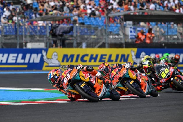 MOTO - MOTO 3 - HUNGARY GRAND PRIX 2026 83 CARPE Ãlvaro (spa), Red Bull KTM Ajo, KTM RC250GP, action 51 URIARTE Brian (spa), Red Bull KTM Ajo, KTM RC250GP, action during the 2026 Moto3 Grand Prix of Hungary , on Balaton Park circuit, from June 5 to 7, in Hungary - Balaton ParkHungary  Copyright: xGIGIxSOLDANOx