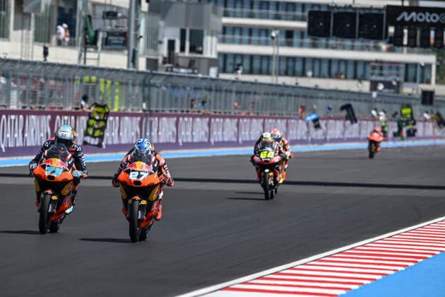 MOTO - MOTO 3 - HUNGARY GRAND PRIX 2026 27 SALMELA Rico (fin), Red Bull KTM Tech3, KTM RC250GP, action 73 PERRONE Valentin (arg), Red Bull KTM Tech3, KTM RC250GP, action during the 2026 Moto3 Grand Prix of Hungary , on Balaton Park circuit, from June 5 to 7, in Hungary - Balaton ParkHungary  Copyright: xGIGIxSOLDANOx
