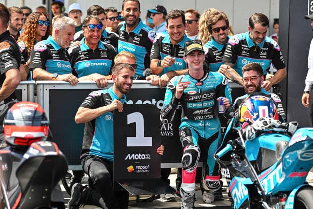 MOTO - MOTO 3 - HUNGARY GRAND PRIX 2026 QUILES Maximo (spa), CFMoto Aspar Team, KTM RC250GP, portrait celebrates his victory during the 2026 Moto3 Grand Prix of Hungary , on Balaton Park circuit, from June 5 to 7, in Hungary - Balaton ParkHungary  Copyright: xGIGIxSOLDANOx