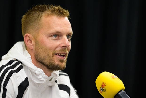 260607 Assistant coach Sebastian Larsson of the Swedish men s national football team in the mixed zone after a training session during day 4 of the FIFA World Cup 2026 on June 7, 2026 in Dallas Photo Petter Arvidson BILDBYRAN kod PA PA1222 fotboll football soccer fotball vm fotbolls vm fotball vm fotbolls vm 2026 fifa world cup 2026 mixed zone sverige sweden sverige a day 4 bbeng  Copyright: PETTERxARVIDSON BB260607PA129