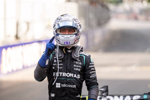 MCO, Louis Vuitton Grand Prix of Monaco, race, Formula 1 World Championship season 2026 07 06 2026, Monte Carlo, Monte Carlo, MCO, Louis Vuitton Grand Prix of Monaco, race, Formula 1 World Championship season 2026, pictured Andrea Kimi Antonelli Mercedes AMG Petronas F1 Team, Italy, 12 celebrates victory at Parc Ferme, nordphotoxGmbHx xMemmler nph00005