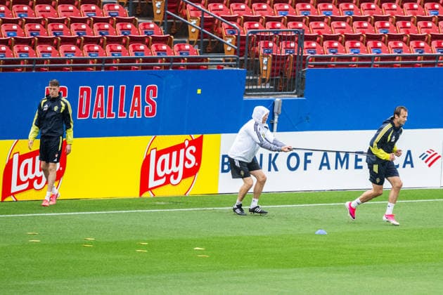 260607 Benjamin Nygren of the Swedish national football team at a training session during day 4 of the FIFA World Cup 2026 on June 7, 2026 in Dallas Photo Petter Arvidson BILDBYRAN kod PA PA1221 fotboll football soccer fotball vm fotbolls vm fotball vm fotbolls vm 2026 fifa world cup 2026 träning practice training sverige sweden sverige a day 4 bbeng  Copyright: PETTERxARVIDSON BB260607PA137