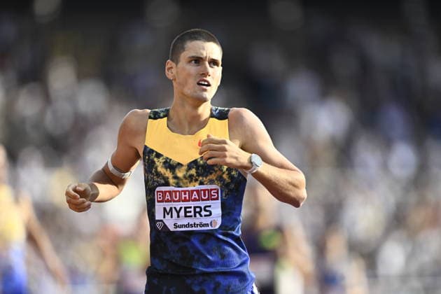 STOCKHOLM, SWEDEN 20260607 Cameron Myers, Australia, placed second in the men s 1500 meters during the IAAF Diamond League athletics meeting at Stockholm Olympic Stadium in Stockholm, Sweden, on June 7, 2026 STOCKHOLM SWEDEN x10430x  Copyright: xChristinexOlsson TTx SWEDEN DIAMOND LEAGUE ATHLETICS