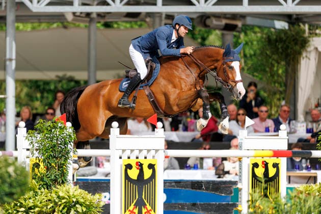 * mit 2 Umläufen (1.55 m) - 2. Umlauf Finalwertung Deutsche Meisterschaften Springreiten 2026 Balve, Reitanlage Schloss Wocklum 07. June 2026 -