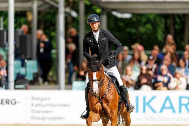 * mit 2 Umläufen (1.55 m) - 2. Umlauf Finalwertung Deutsche Meisterschaften Springreiten 2026 Balve, Reitanlage Schloss Wocklum 07. June 2026 -