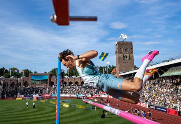 260607 Armand Duplantis of Sweden competes in the men s pole vault during Bauhaus-galan, part of the Diamond League series, June 7, 2026 in Stockholm. Photo: Maxim ThorÃ BILDBYRAN kod MT MT1057 friidrott athletics friidrett diamond league bauhaus-galan bbeng Stockholm sverige topx *** 260607 Armand Duplantis of Sweden competes in the men s pole vault during Bauhaus galan, part of the Diamond League series, June 7, 2026 in Stockholm Photo Maxim ThorÃ BILDBYRAN kod MT MT1057 friidrott athletics friidrett diamond league bauhaus galan bbeng Stockholm sverige topx  Copyright: MAXIMxTHORE BB260607MT106