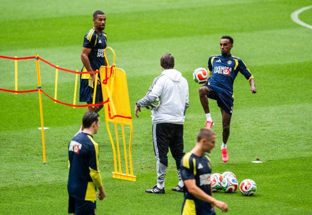 260607 Taha Ali of the Swedish national football team at a training session during day 4 of the FIFA World Cup 2026 on June 7, 2026 in Dallas Photo Petter Arvidson BILDBYRAN kod PA PA1221 fotboll football soccer fotball vm fotbolls vm fotball vm fotbolls vm 2026 fifa world cup 2026 träning practice training sverige sweden sverige a day 4 bbeng  Copyright: PETTERxARVIDSON BB260607PA147