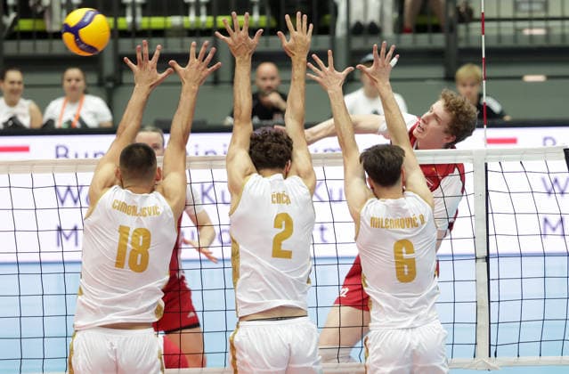 Volleyball, Men, International match, Austria - Montenegro