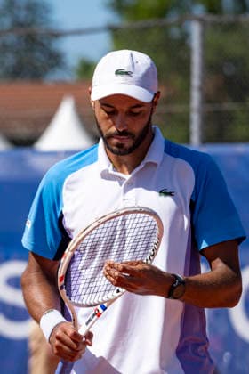 TENNIS : Open Sopra Steria - Lyon Villeurbanne 07 06 2026 Laurent Lokoli perd son match face Ã Maxime Janvier lors du tournoi de tennis ATP, Tennis Herren Challenger Tour, Open Sopra Steria Ã Lyon-Villeurbanne, le 07 06 2026. Photo Sandrine Thesillat PsNewZ  Copyright: xSandrinexTHESILLATx