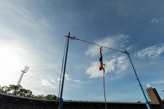 260607 Kurtis Marschall of Australia competes in the men s pole vault during Bauhaus galan, part of the Diamond League series, June 7, 2026 in Stockholm Photo Maxim ThorÃ BILDBYRAN kod MT MT1057 friidrott athletics friidrett diamond league bauhaus galan bbeng Stockholm  Copyright: MAXIMxTHORE BB260607MT113