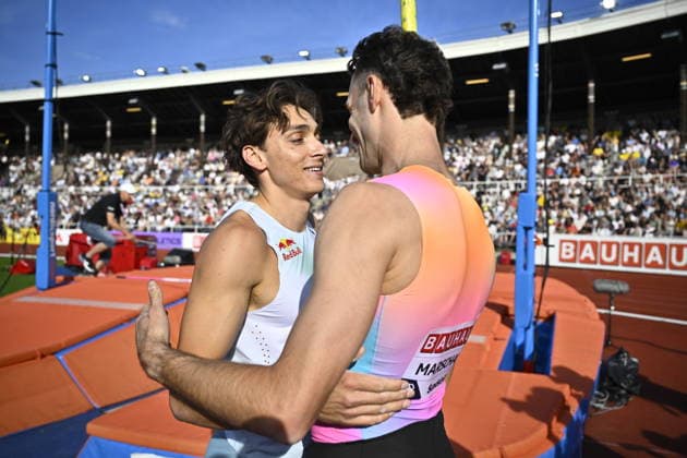 STOCKHOLM, SWEDEN 20260607 Armand Duplantis, Sweden, reacts after the men s pole vault during the IAAF Diamond League athletics meeting at Stockholm Olympic Stadium in Stockholm, Sweden, on June 7, 2026 STOCKHOLM SWEDEN x10430x  Copyright: xChristinexOlsson TTx SWEDEN DIAMOND LEAGUE ATHLETICS