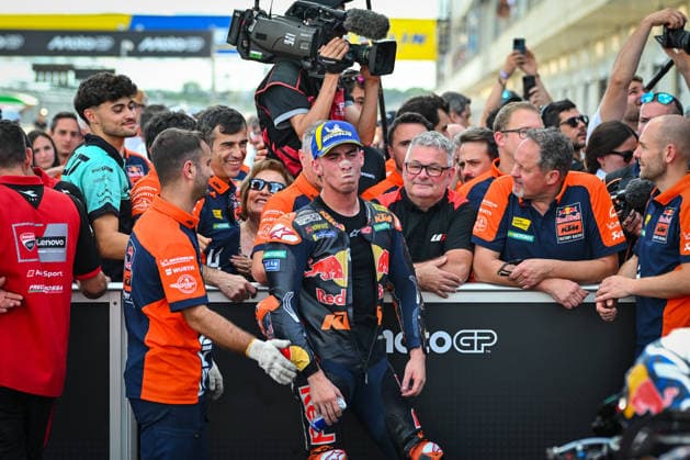 MOTO - MOTO GP - HUNGARY GRAND PRIX 2026 ACOSTA Pedro (spa), Red Bull KTM Factory Racing, KTM RC16, portrait celebrates his second place during the 2026 MotoGP Grand Prix of Hungary , on Balaton Park circuit, from June 5 to 7, in Hungary - Balaton ParkHungary  Copyright: xGIGIxSOLDANOx