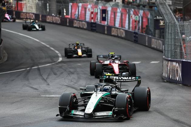 12 KIMI ANTONELLI Andrea ita , Mercedes AMG F1 Team W17, action Monte Carlo Monaco
