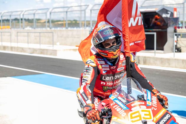 MotoGP of Hungary - Race Number 93 Ducati Lenovo Team rider Marc Marquez celebrates winning the race at the 2026 Grand Prix of Hungary on Month Day, Year . Balatonfokajar Balatonfokajar Hungary  Copyright: xStephenxBlackberryx originalFilename:blackberry-2026gran260607_nph5o.jpg