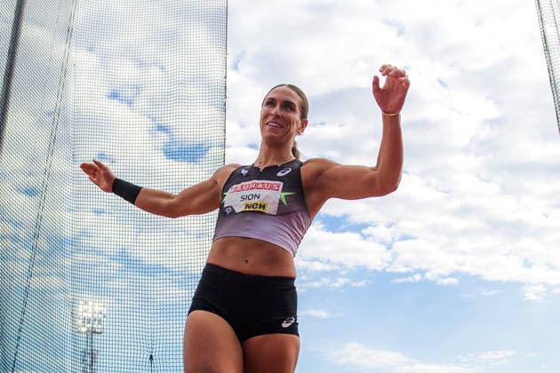 260607 Valarie Sion of United States competes in the women s discus during Bauhaus galan, part of the Diamond League series, June 7, 2026 in Stockholm Photo Fredrik Karlsson BILDBYRAN COP 185 MT1057 friidrott athletics friidrett diamond league bauhaus galan bbeng Stockholm  Copyright: FREDRIKxKARLSSON BB260607FK055