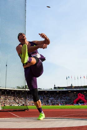 260607 Kristjan Ceh of Slovenia competes in the men s discus during Bauhaus galan, part of the Diamond League series, June 7, 2026 in Stockholm Photo Fredrik Karlsson BILDBYRAN COP 185 MT1057 friidrott athletics friidrett diamond league bauhaus galan bbeng Stockholm  Copyright: FREDRIKxKARLSSON BB260607FK067