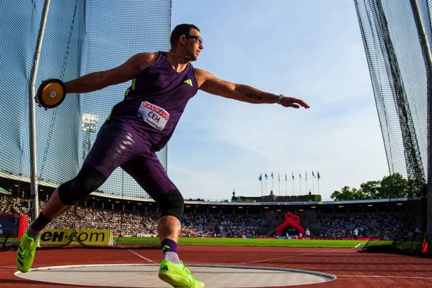 260607 Kristjan Ceh of Slovenia competes in the men s discus during Bauhaus galan, part of the Diamond League series, June 7, 2026 in Stockholm Photo Fredrik Karlsson BILDBYRAN COP 185 MT1057 friidrott athletics friidrett diamond league bauhaus galan bbeng Stockholm  Copyright: FREDRIKxKARLSSON BB260607FK068