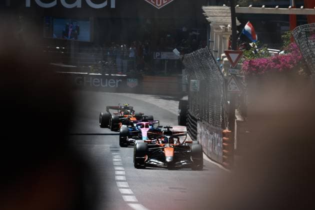 81 PIASTRI Oscar from , McLaren F1 Team MCL40, action Monte Carlo Monaco