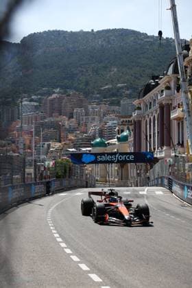 81 PIASTRI Oscar from , McLaren F1 Team MCL40, action Monte Carlo Monaco