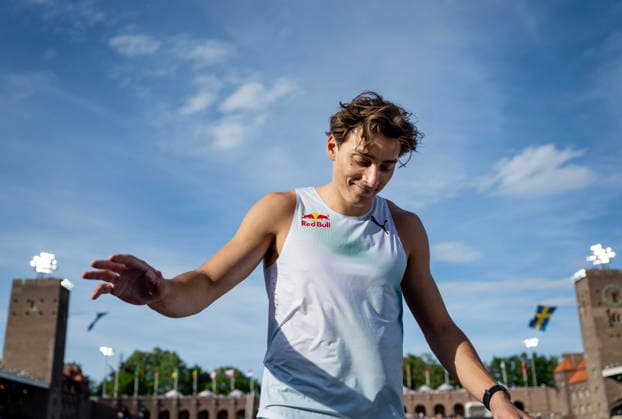 STOCKHOLM, SWEDEN 20260607 Armand Duplantis after the mens pole vault during Sundays Diamond League gala Bauhaus Gala at Stockholm Stadium STOCKHOLM SWEDEN x10430x  Copyright: xChristinexOlsson TTx DIAMOND LEAGUE STOCKHOLM 2026