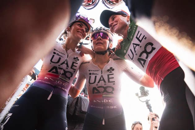 June 7, 2026, Saluzzo, Cuneo, Italy: Saluzzo, Italy. UAE Team ADQ celebrate the stage 09 victory at the Giro Women. Saluzzo Italy - ZUMAm214 0858568652st Copyright: xMatteoxSeccix