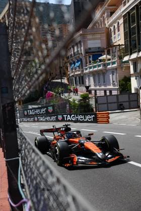 81 PIASTRI Oscar from , McLaren F1 Team MCL40, action Monte Carlo Monaco