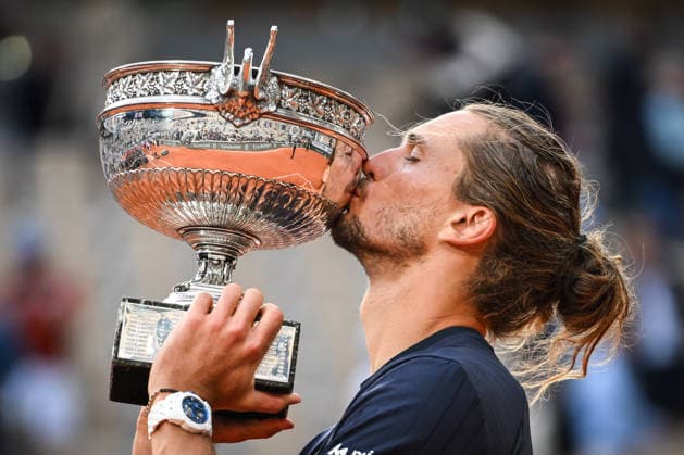 Tennis, French Open, Men, Final, Winner Alexander Zverev