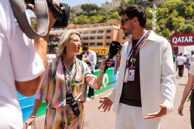Mouse Hummels in Sky interview with Sandra Baumgartner, Monaco Grand Prix, Motorsport, Formula 1, 2026 season, 07 06 2026 Monaco Grand Prix, Motorsport, Formula 1, 2026 season, 07 06 2026 Copyright: xEibner-Pressefoto AlexanderxNeisx EP_ANS