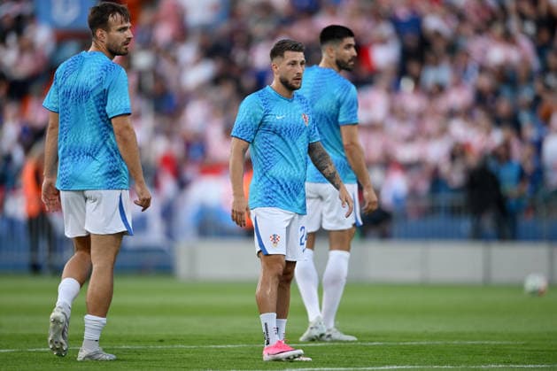 Croatia v Slovenia - International Friendly, Länderspiel, Nationalmannschaft Marin Pongracic and Marco Pasalic warms up prior to the international friendly match between Croatia and Slovenia at Stadium Varteks on June 7, 2026 in Varazdin, Croatia.  IgorxSoban PIXSELL