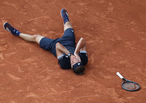 June 7, 2026, Paris, Ile De France, France: ALEXANDER ZVEREV of Germany after the match against F. Cobolli of Italy in the final of tennis tournament Roland Garros, Paris, France. Paris France - ZUMAc278 20260607_zsp_c278_050 Copyright: xMarcinxCholewinskix