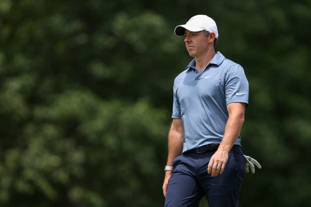 DUBLIN, OH - JUNE 07: Rory McIlroy of Northern Ireland walks toward the ninth green during the final round of the Memorial Tournament presented by Workday at Muirfield Village Golf Club on June 7, 2026 in Dublin, OH. (Photo by Ian Johnson Icon Sportswire) GOLF: JUN 07 PGA, Golf Herren the Memorial Tournament presented by Workday EDITORIAL USE ONLY Icon260607049