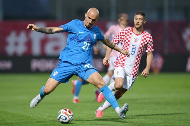 Football, International match, Croatia - Slovenia