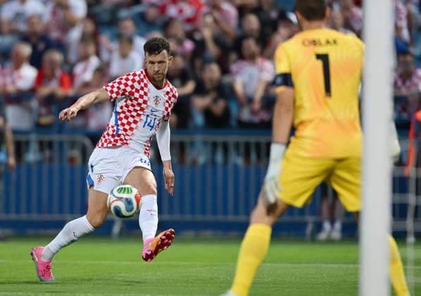 Croatia v Slovenia - International Friendly, Länderspiel, Nationalmannschaft Ivan Perisic of Croatia in action during the international friendly match between Croatia and Slovenia at Stadium Varteks on June 7, 2026 in Varazdin, Croatia.  IgorxSoban PIXSELL