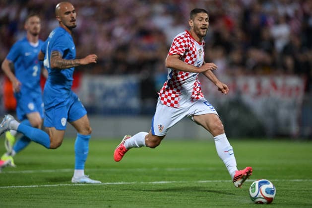 Croatia v Slovenia - International Friendly, Länderspiel, Nationalmannschaft Andrej Kramaric of Croatia runs with the ball during the international friendly match between Croatia and Slovenia at Stadium Varteks on June 7, 2026 in Varazdin, Croatia.  IgorxSoban PIXSELL