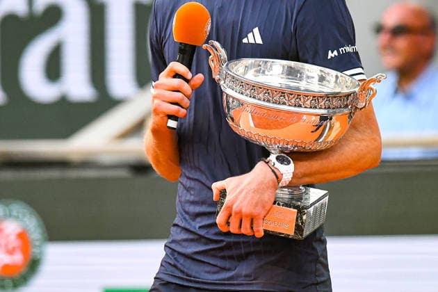 TENNIS : Finale Simple Messieurs - Roland Garros 2026 - Paris - 07 06 2026 Coupe des Mousquetaires - Illustration ParisFrance  Copyright: xBaptistexAutissierx