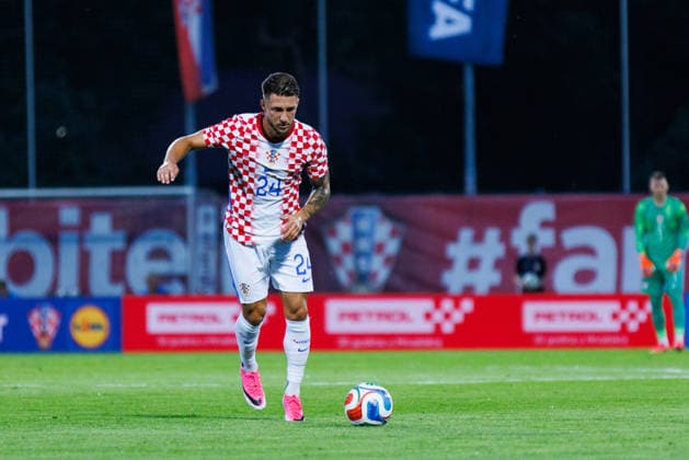 Pre World cup international friendly 2026 match between Croatia and Slovenia Marco Pasalic Croatia 24 seen during Pre World cup international friendly 2026 football match between Croatia and Slovenia, Stadium Varteks, Varazdin, Croatia 07 06 2026 Copyright: xBEAUTIFULxSPORTS Bosnjakovicx