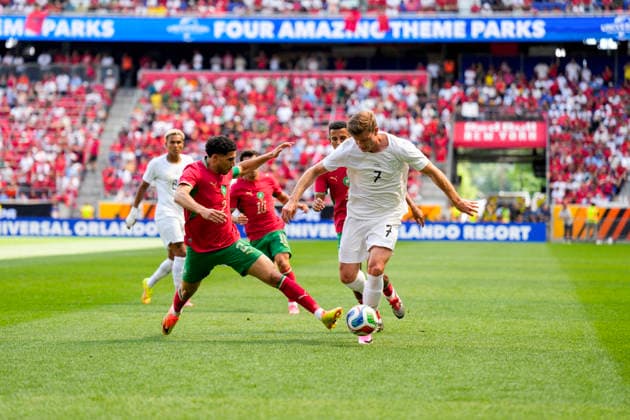 Football, International match, Morocco - Norway