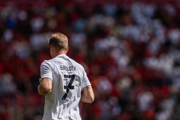 260607 Alexander Sorloth of Norway during the international friendly football match between Morocco and Norway ahead of the FIFA World Cup 2026 on June 7, 2026 in New Jersey Photo Vegard Grott BILDBYRAN kod VG VG0943 bbeng fotboll football soccer fotball fifa world cup vm fotball vm precamp pre camp träningslandskamp privatlandskamp landskamp international friendly norway marocko morocco marokko  Copyright: VEGARDxGRoTT BB260607VG031
