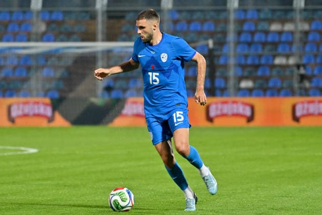 VARAZDIN, CROATIA - JUNE 07: Danijel Sturm of Slovenia in action during the International men’s football Friendly match between Croatia and Slovenia at Stadium Varteks, Varazdin on June 07, 2026 in Varazdin, Croatia. (Photo by Igor Kupljenik Sports Press Photo).  Copyright: xIgorxKupljenikx xSPPx Sportspressphoto_SPR163053