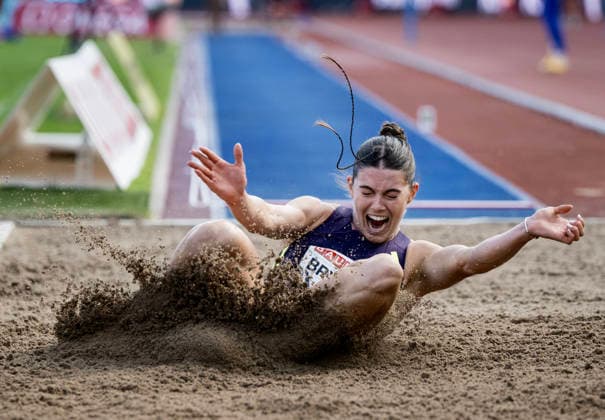 STOCKHOLM, SWEDEN 20260607 Claire Bryant, USA, in the womens long jump during Sundays Diamond League gala Bauhaus Gala at Stockholm Stadium STOCKHOLM SWEDEN x10430x  Copyright: xChristinexOlsson TTx DIAMOND LEAGUE STOCKHOLM 2026