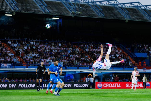 Pre World cup international friendly 2026 match between Croatia and Slovenia Ivan Perisic Croatia 14 seen in action during Pre World cup international friendly 2026 football match between Croatia and Slovenia, Stadium Varteks, Varazdin, Croatia 07 06 2026 Copyright: xBEAUTIFULxSPORTS Bosnjakovicx