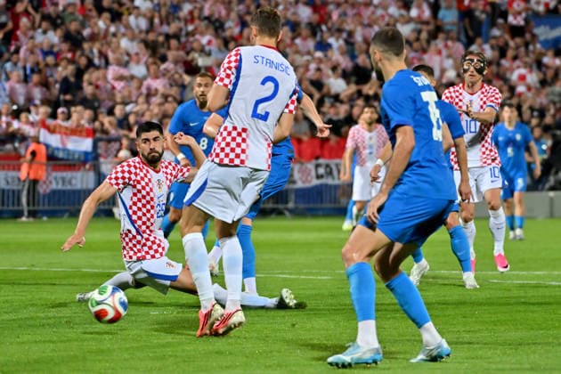 VARAZDIN, CROATIA - JUNE 07: During the International men’s football Friendly match between Croatia and Slovenia at Stadium Varteks, Varazdin on June 07, 2026 in Varazdin, Croatia. (Photo by Igor Kupljenik Sports Press Photo).  Copyright: xIgorxKupljenikx xSPPx Sportspressphoto_SPR163060