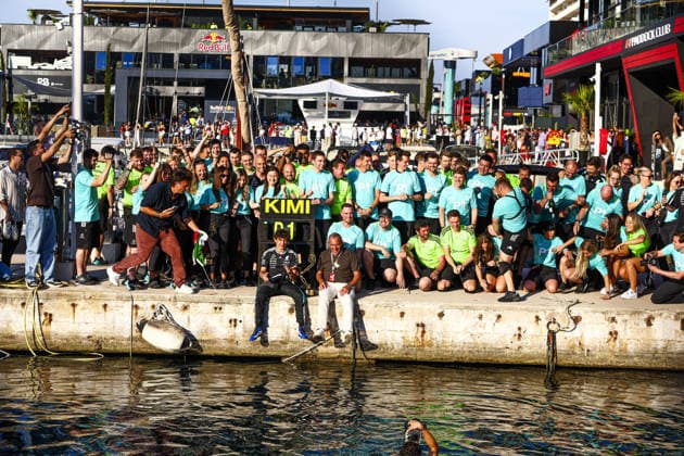 MOTORS - Formula 1 - Grand Prix de Monaco 2026 Photo by IPA ABACAPRESS.COM85449240 - Mercedes Team Celebration Shot at the harbor after Antonelli Winning the race of Formula 1 Grand Prix de Monaco 2026 at Circuit de Monaco in Monte Carlo, Monaco. Round 8 of the 2026 FIA Formula One World Championship, WM, Weltmeisterschaft held June 5-7, 2026. The iconic Circuit de Monaco, the jewel of the Formula 1 calendar, winds through the narrow streets of Monte Carlo in the PrincPhoto by IPA ABACAPRESS.COMlity of Monaco. Monaco  Copyright: xIPAxSport ABACAx