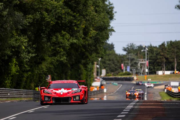 24 HEURES DU MANS 2026 - TEST DAY 13 FIDANI Orey (can), KERN Lars (ger), BELL Matthew (gbr), 13 Autosport, Corvette Z06 LMGT3.R 13, LM GT3, action during the Test Day of the 24 Hours of Le Mans 2026, 3rd round of the 2026 FIA World Endurance Championship, on June 7, 2026 on the Circuit des 24 Heures du Mans in Le Mans, France - Le MansFrance  Copyright: xJULIENxDELFOSSEx