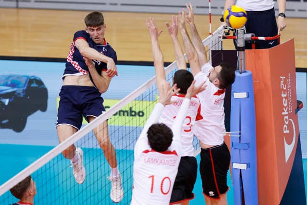 Volleyball, Men, International match, Croatia - Georgia