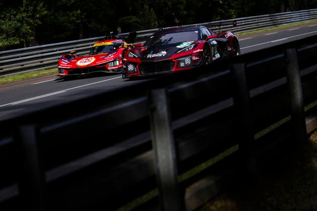 24 HEURES DU MANS 2026 - TEST DAY 50 FUOCO Antonio (ita), NIELSEN Nicklas (dnk), MOLINA Miguel (spa), Ferrari AF Corse, Ferrari 499P 50, Hypercar, 34 DEMPSEY Peter (irl), YOLUC Salih (tur), EASTWOOD Charlie (irl), Racing Team Turkey by TF, Corvette Z06 LMGT3.R 34, LM GT3, action during the Test Day of the 24 Hours of Le Mans 2026, 3rd round of the 2026 FIA World Endurance Championship, on June 7, 2026 on the Circuit des 24 Heures du Mans in Le Mans, France - Le MansFrance  Copyright: xJULIENxDELFOSSEx